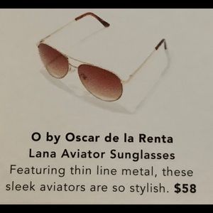 Gold aviator sunglasses
